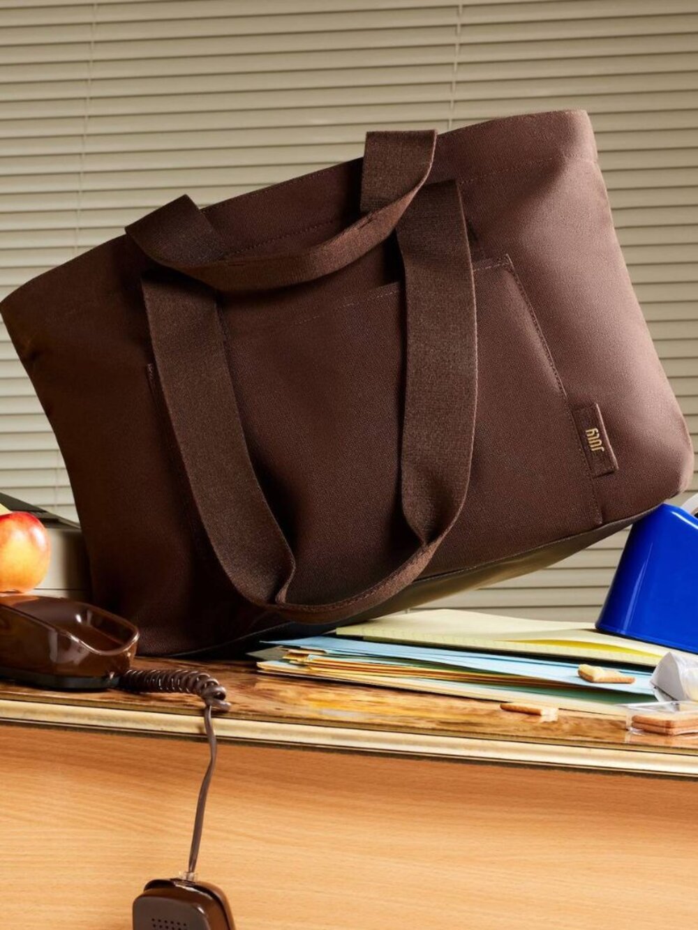 July Everyday Tote Large Dark Brown